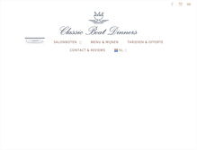 Tablet Screenshot of classicboatdinners.nl
